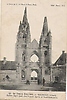 Guerre 1914. L'Eglise Saint Jean des Vignes à Soissons (02) après le bombardement. 