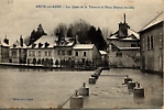 Inondations 1910 - Quais de la Tannerie et Place Danton