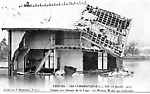 Inondations 1910, la Maison Walter s'effondre