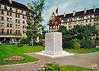 Statue de Jeanne d'Arc, place de la Résistance, érigée à Oran en 1931 et déplacée à Caen en 1964