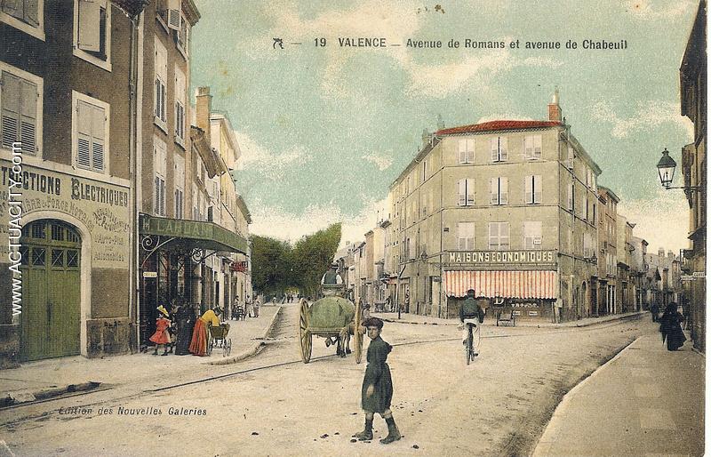 Avenue de Romans et Avenue de Chabeuil - Collection Jean-Yves BERSIO
