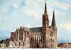 Cathedrale, Gravure du XIXe siecle