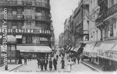 Carte Postale Ancienne De Bordeaux (33000) - Rue Sainte Catherine ...