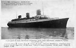 Paquebot Normandie, lancé à St Nazaire le 29/10/1932. Longueur 313m, largeur 25,9m, vitesse 30 noeud