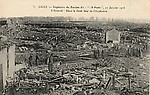 Explosion du bastion dit "18 Ponts",le 11 Janvier 1916. L'Arsenal. Dans le fond, lieu de l'explosion