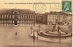 Place Philippe Lebon, l'Université et la statue de Pasteur