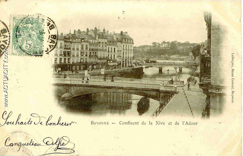Bayonne - Confluent de la Nive et de l'Adour