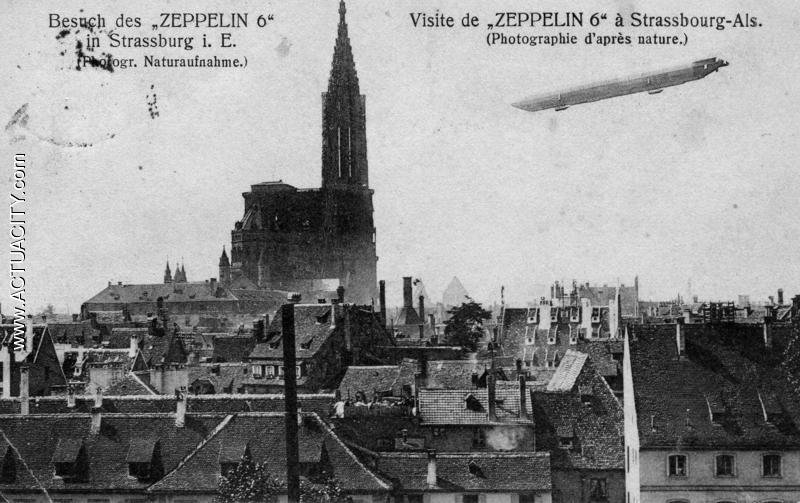 Visite du Zeppelin 6° à Strasbourg 