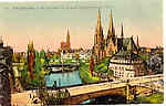 Strasbourg : église protestante et la cathédrale