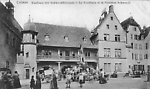 Colmar le Kaufhaus et la fontaine Schwendi avant 1918