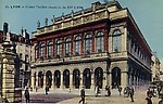 Lyon, le Grand Théâtre construit de 1827 à 1830, remanié par l'architecte Nouvelle.