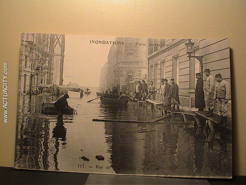 Inondations de janvier 1910 : Rue de l'Université