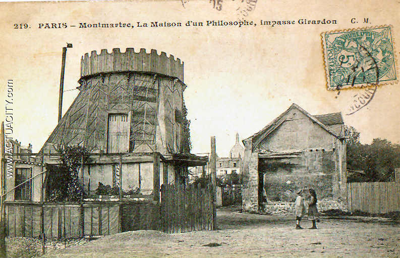 MOntmartre, la maison d'un philosophe, impasse Girardon