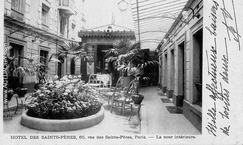 Hotel des Saints Pères
Cour intérieure