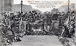 PARIS. Le tombeau du soldat inconnu inhumé sous l'arc de triomphe le 11 novembre 1920