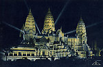 Exposition coloniale — Bois de Vincennes — Illuminations — le temple d'Angkor (Blanche, architecte; 