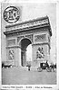 L'Arc de Triomphe en 1905 [cachet de la poste]