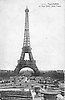 La Tour-Eiffel et les jardins du Trocadéro, vers 1905