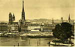 Panorama sur la Cathédrale St Maclou et St Ouen