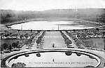 Les jardins de l'Orangerie et la pièce d'eau des Suisses, vers 1910