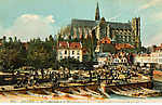 Amiens la cathédrale et le marché sur l'eau