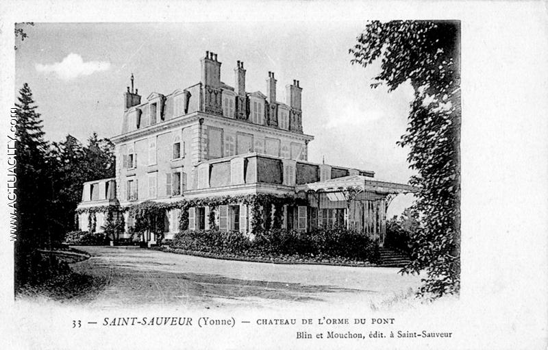 L'Orme-du-Pont; façade arrière, vers 1900