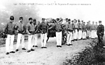 La compagnie de Sapeurs-Pompiers en manœuvre, vers 1910