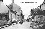 Rue de la Roche, devant l'entrée du château, en haut des Renards (vers 1910)