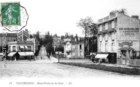Vaucresson - Rond-point de la Gare (retouchée)