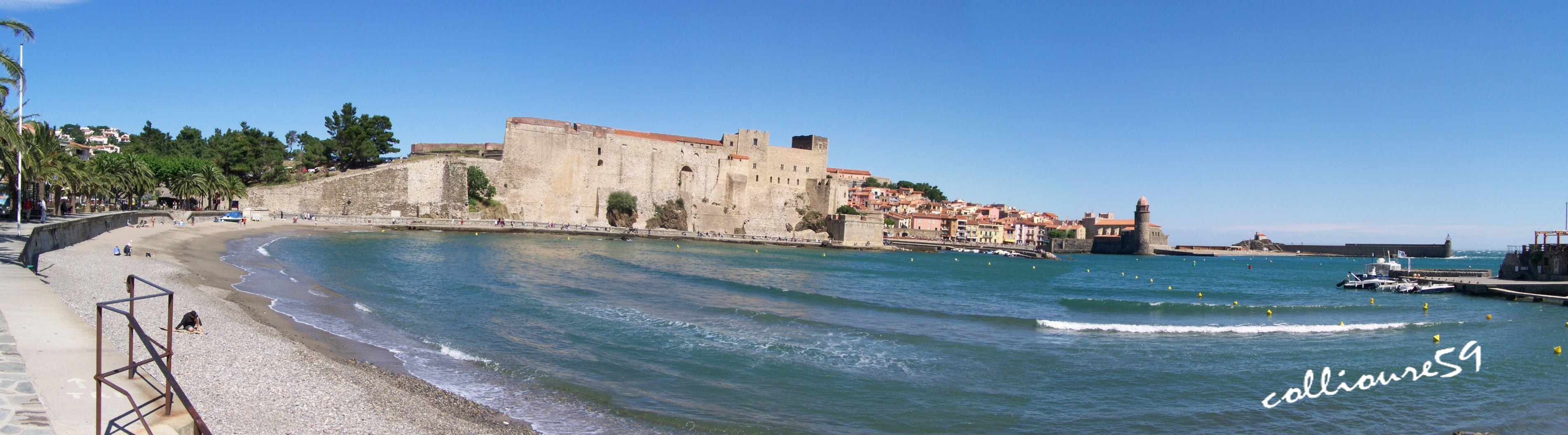 Collioure vue sur le château royal 