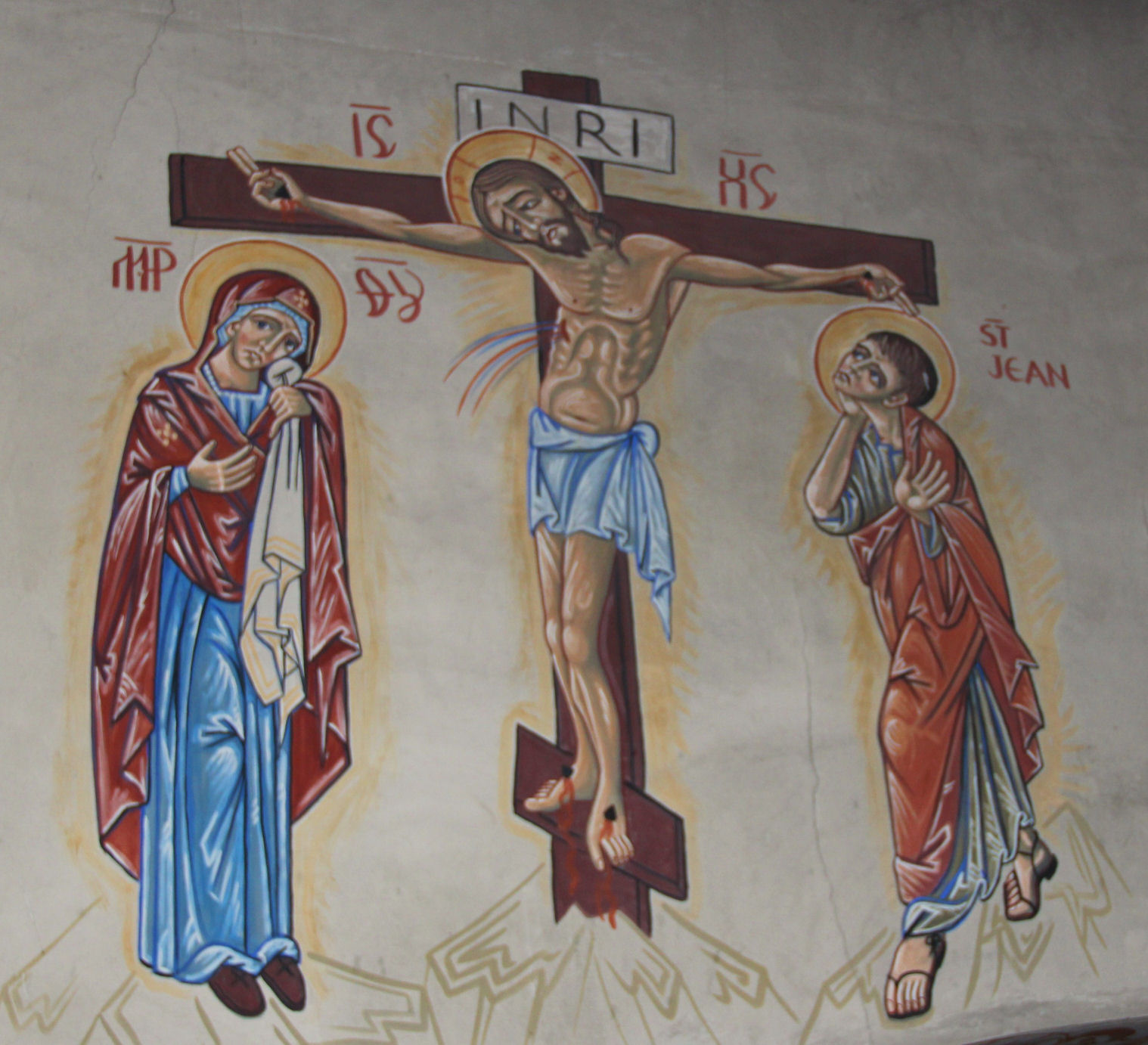 Fresque de la Crucifixion