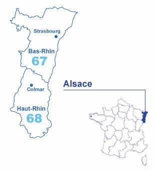 Carte Alsace
