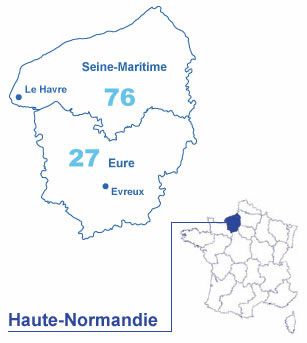 Carte Haute-Normandie