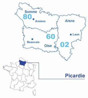 Carte Picardie